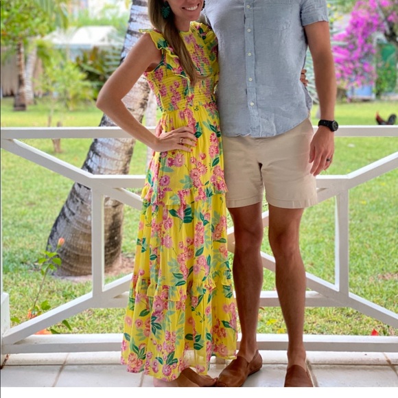 Banjanan Iris Smocked Maxi Dress sz. XS - Picture 5 of 5